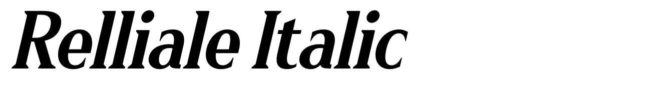 Relliale Italic